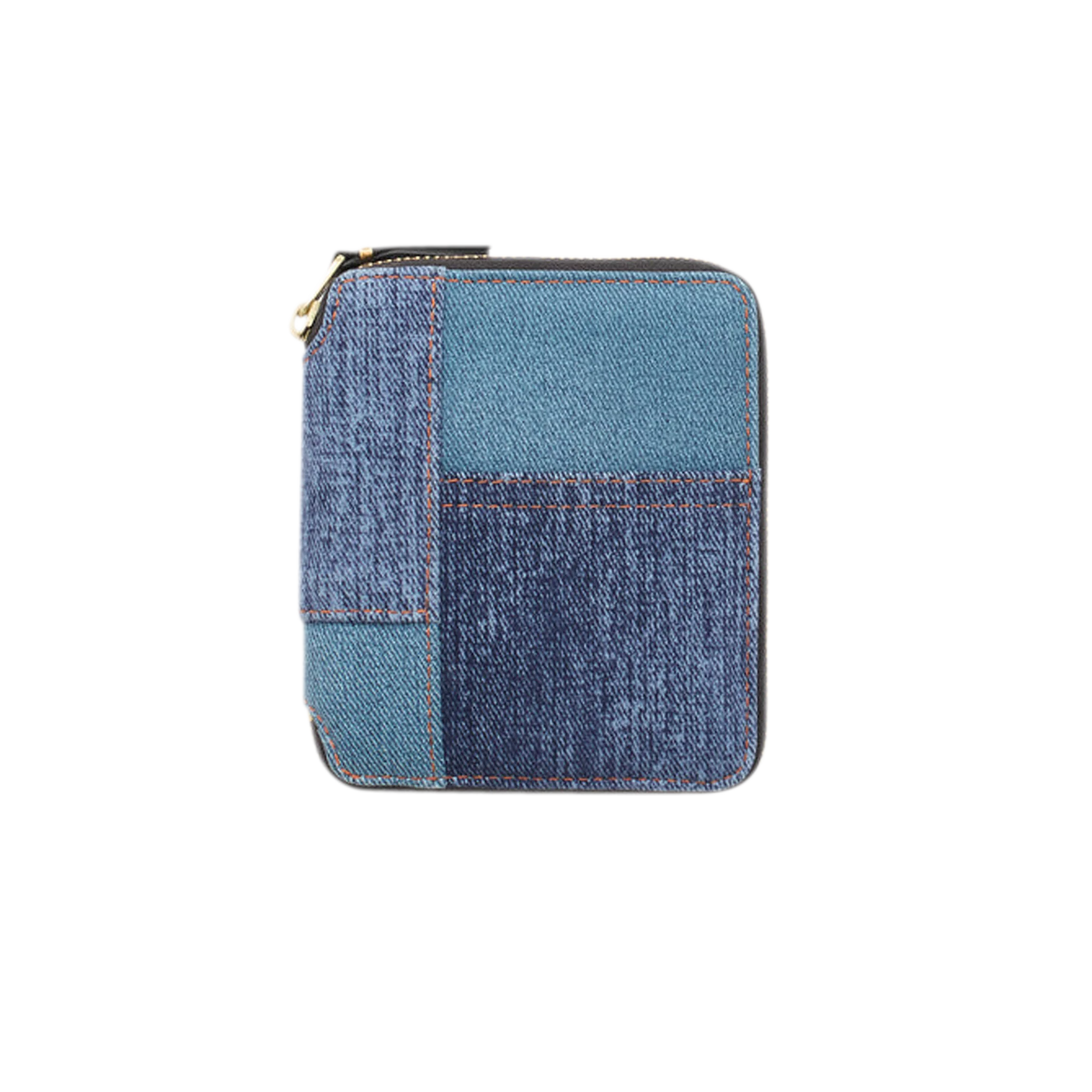 Denim Pocket Zip Wallet