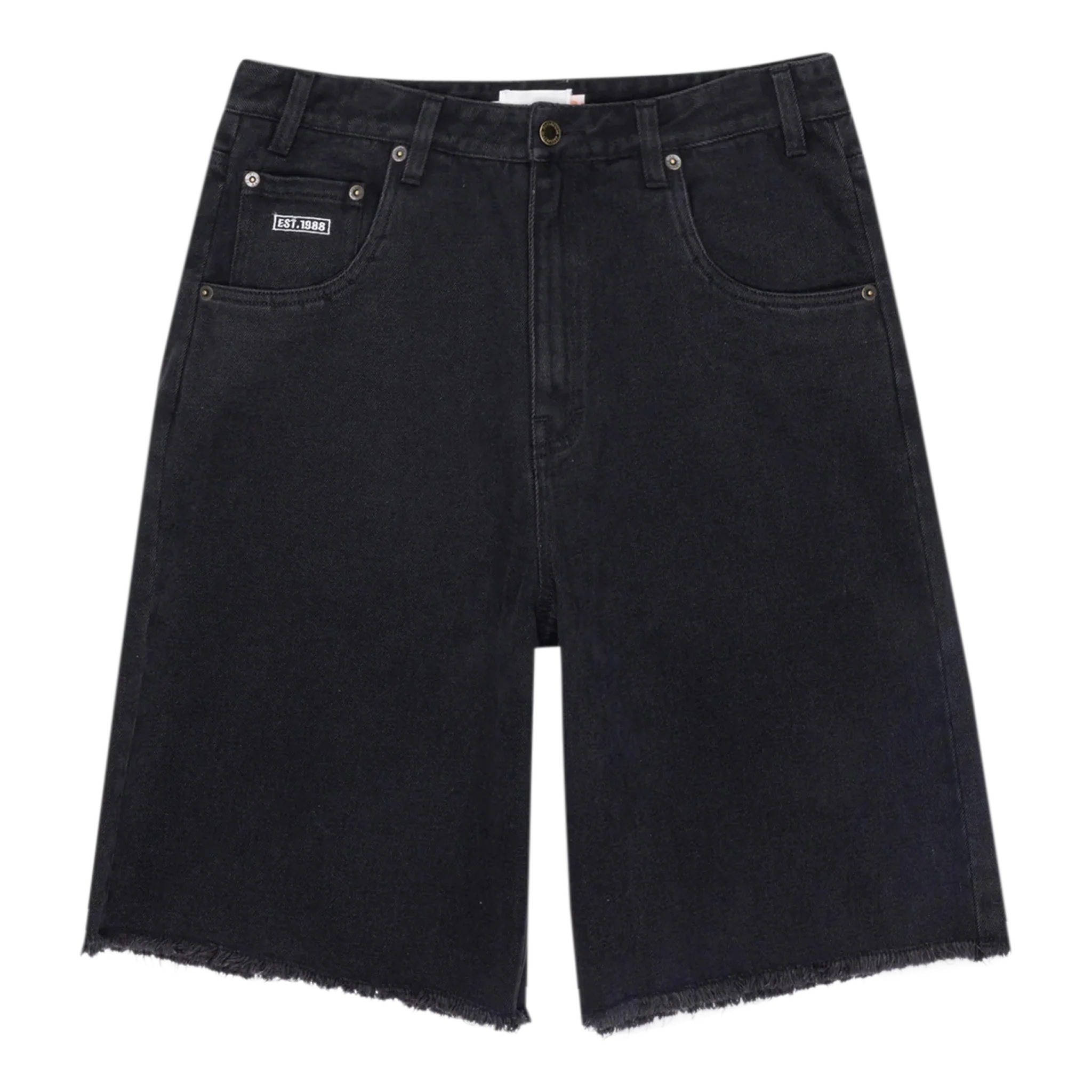Frayed Edge 11" Denim Bermudas
