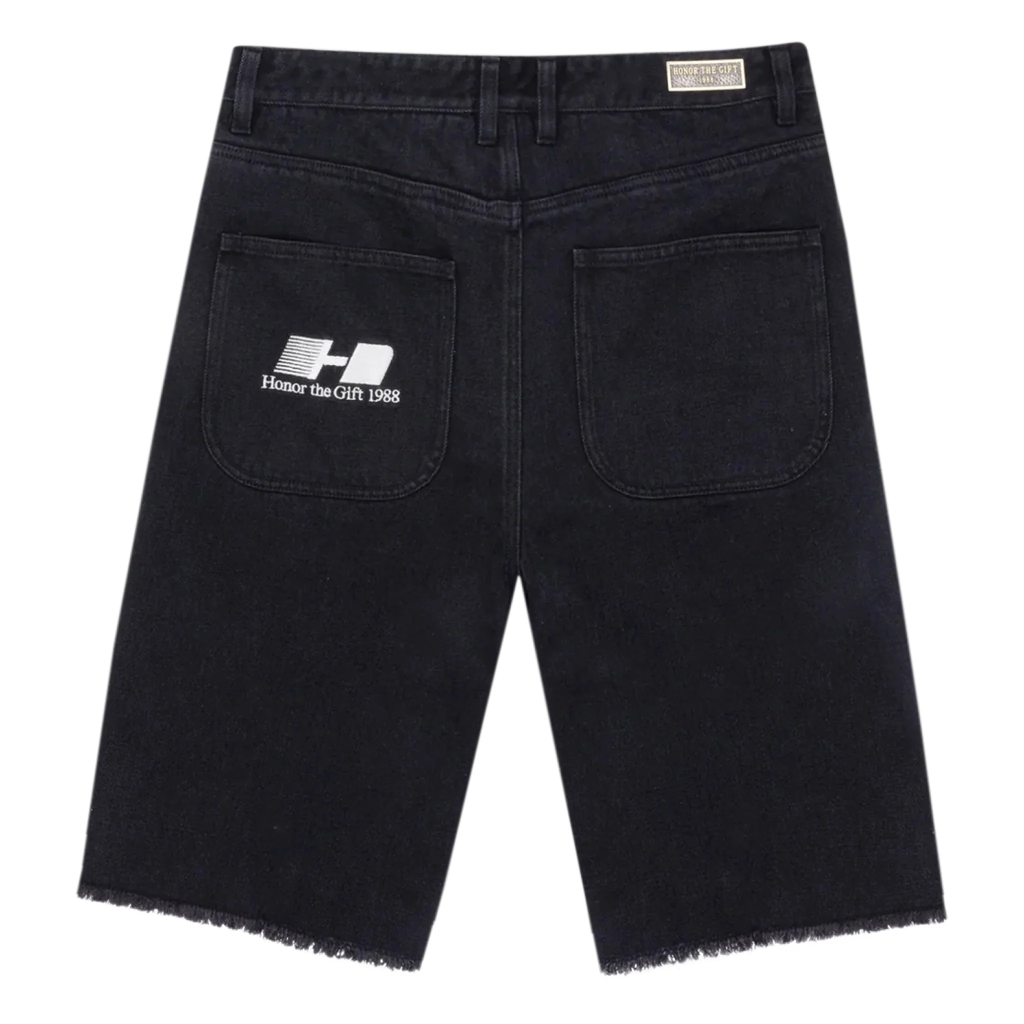 Frayed Edge 11" Denim Bermudas - Image 2