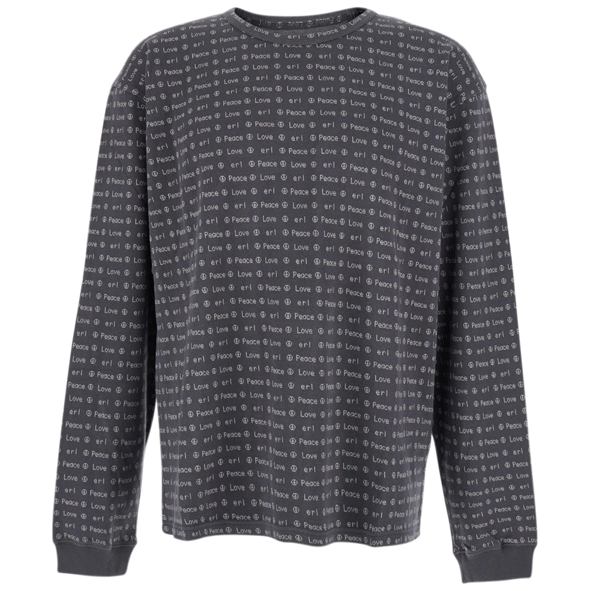 Jacquard Long Sleeve Knit Tee