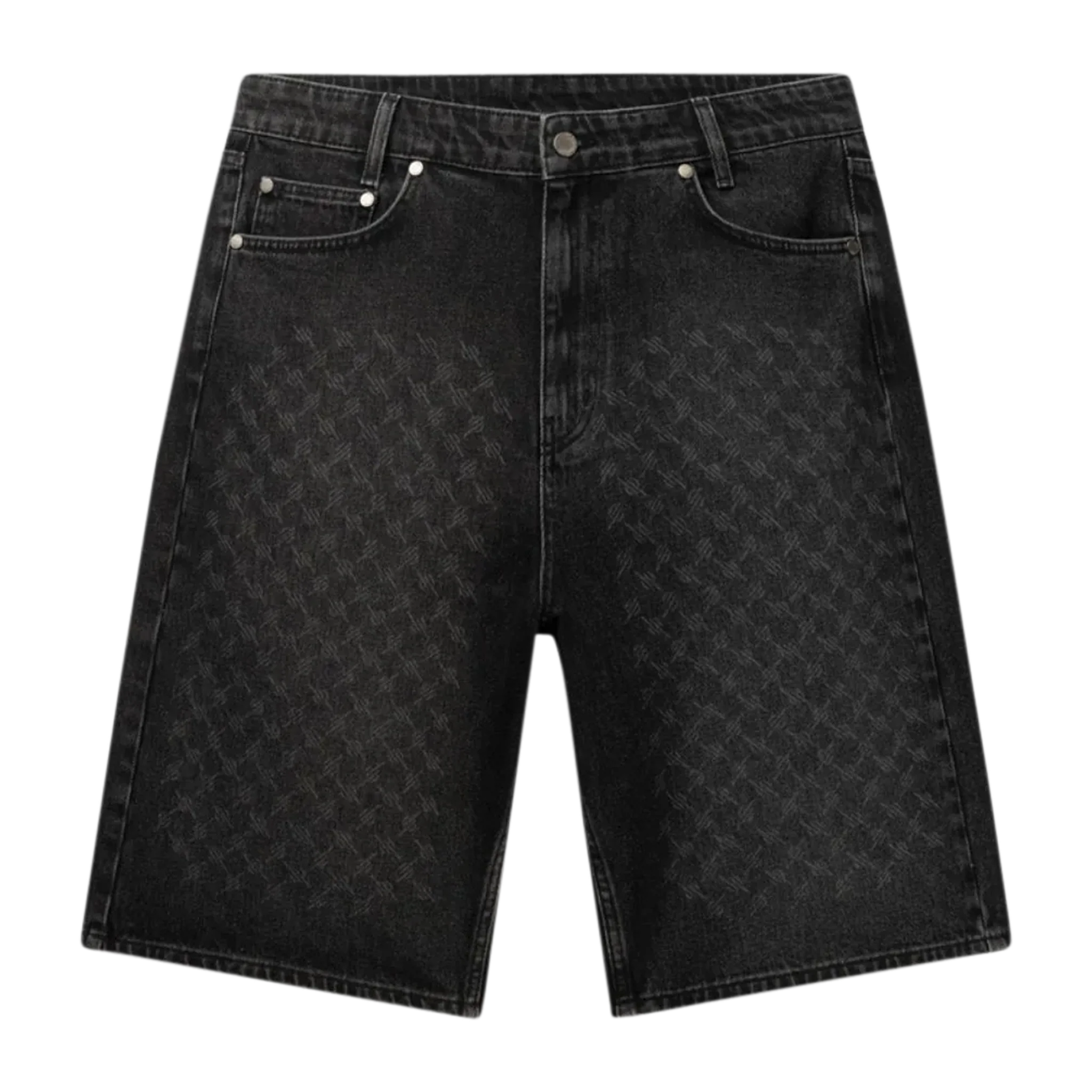 Laser Monogram Denim Shorts
