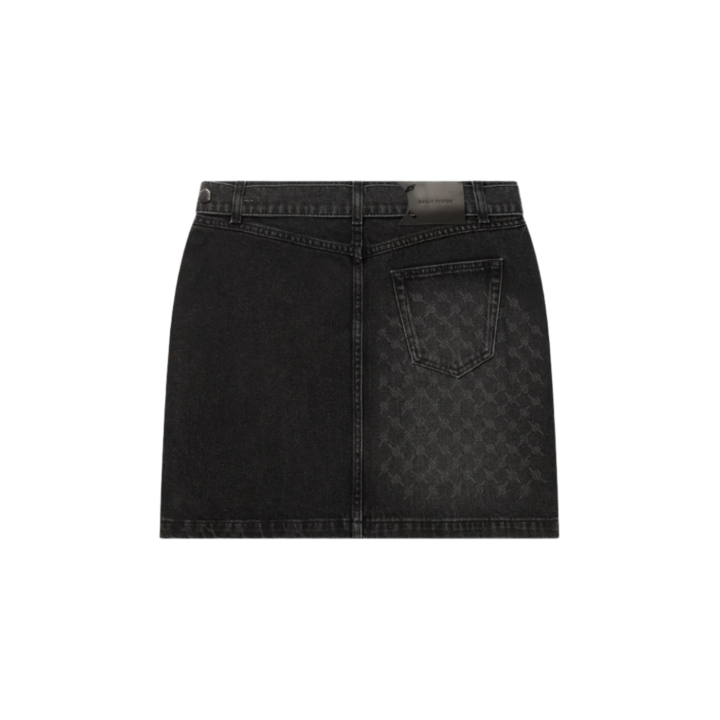 Monogram Wrap Denim Skirt - Image 2